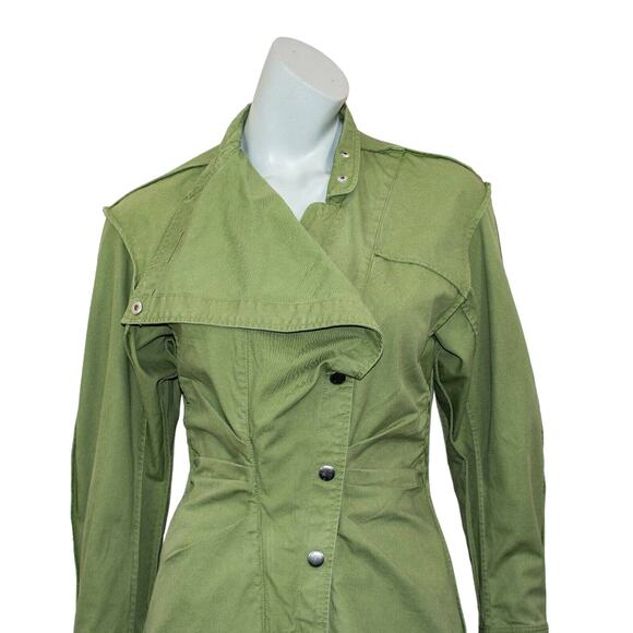 ISABEL MARANT Etoile $555 Ro Linore Dress Khaki Green Size 34 - Picture 8 of 10